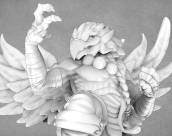 Aarakocra Monk Miniature | Aarakocra Miniature | Monk Miniature  |  DnD Mini