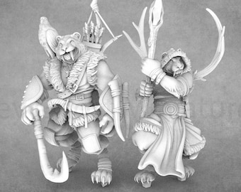 Saratúk Hunter & Druid | Snow Leopard Folk | Tabaxi  | Dragon Trappers Lodge