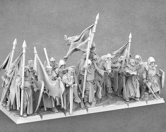 Crusader Knights Resin Miniatures: Army Units & Sacred Reliquary