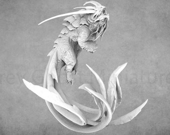 Sea Monster Miniatures |  Kraken Miniatures | Lord of the Print