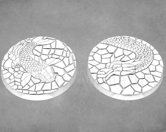 Asian Temple Miniature Bases: 30mm Tile Base