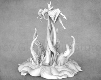 Diorama en miniatura / Grimorio de resina de Sacrificio al Océano