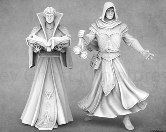 Fantasy Exorcist And Sorcerer Miniatures | White Werewolf Tavern