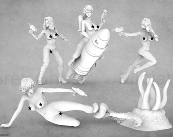 NSFW, ADULT* Sexy Pinup Miniatures | Miniature Underground