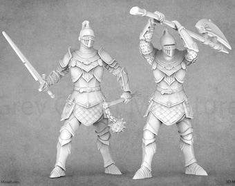 Fantasy Knight Miniatures | White Werewolf Tavern