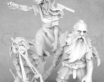 Miniaturas de Caminantes de la Tumba / Gente Zombi / Cast n Play