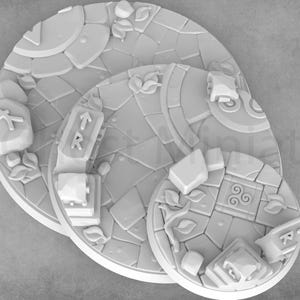 Resin Tabletop Bases Set for DND Games | Signum Games