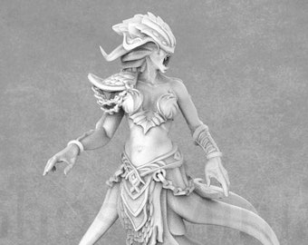 スキュラ ミニチュア、海のセイレーン、レジン 3D プリント