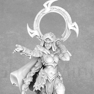 Eve, Night Elf Rogue Miniature: 28mm/35mm Resin Model