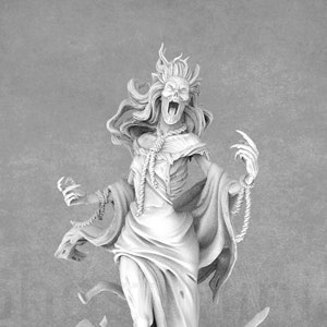 Banshee Miniature: Resin 3D Printed Tabletop RPG Figure