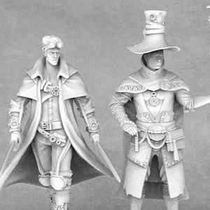 Steampunk Miniatures | Steam Constructs | Adventurer | Halfling | Bandit | STeampunk Dwarf  | Steam Minis | Epic Miniatures