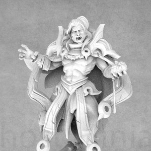 Nikolas, Vampire Warlock | 28mm Vampire Miniature | 35mm Vampire  Miniature | Bite The Bullet