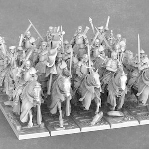 Questing Mounted Knights Unit & Individual Models | Human Army Miniatures | Highlands Miniatures