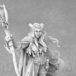 Yoramine, Tiefling Druid | Tiefling Miniature | Tiefling Druid | Bite The Bullet