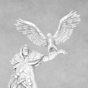 Eban the Reviled Half-Orc Miniature: Epic Miniatures, 3 Poses