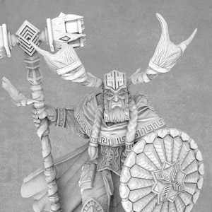 Grandmaster Stormhorn Hobgoblin Paladin Miniature - Tribe of the Fallen Flame