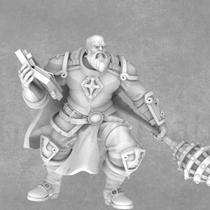 Cleric Miniature | STL Miniatures