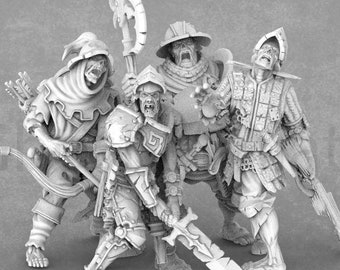 32mm Zombie Miniatures: Resin Tabletop Game Models - Signum Workshop