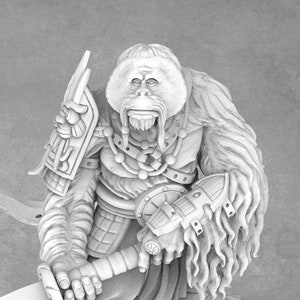 Orangutangminiatyr: Batu, Dragon Trappers Lodge Fantasy Ape