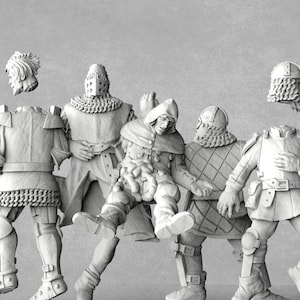 Dead Miniatures | Dead Soldiers | Corpse Miniatures | Battlefield Scatter Terrain | Army Miniatures | Miniature Base Decorations