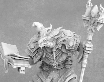 Miniatura di Warlock Dragonborn, D&D RPG, Bite The Bullet