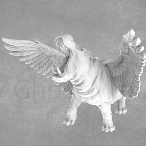 Potagriffmus, Lord of the Nile | Fantasy Hippopotamus Miniature | Dragon Trappers Lodge