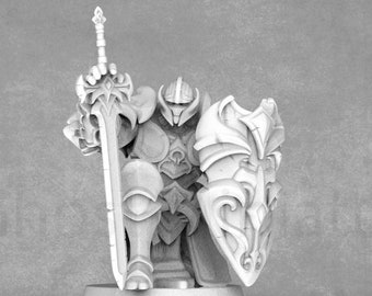 Warforged Fighter Miniature: Resin DnD Mini | The Master Forge