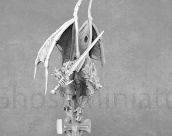 Vampire Werewolf Miniature: 32mm Resin Model - Signum Workshop