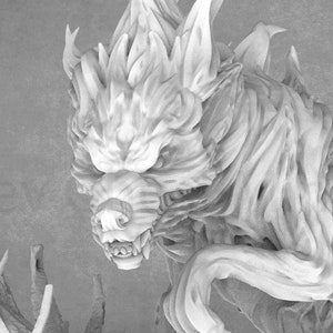 Wraith Wolves Miniatures: Fantasy Resin Wolves Set