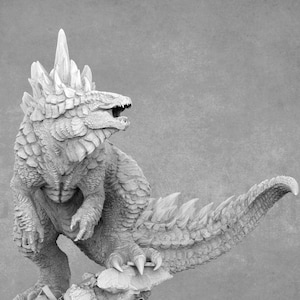Godzilla Miniature: 3D Printed Resin Model by Lord of the Print