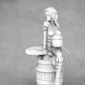 Jennifer - Barmaid & Brawler Miniature | Female Miniatures