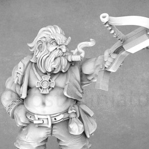 Dwarven Fighter Miniatures: Resin 3D Printed Models