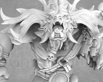Barath, the Beast Lord | D&D Monster Miniatures | Minotaur Miniature | Bite The Bullet