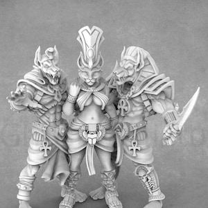 Egyptian Anubis Miniatures: Jackalfolk Models, RN Estudio (32mm)