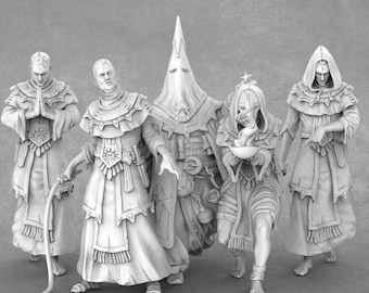 Highly Detailed Cultist Miniatures | Executioner | Assassin | 28mm | 32mm | 54mm | 75mm | White Werewolf Tavern