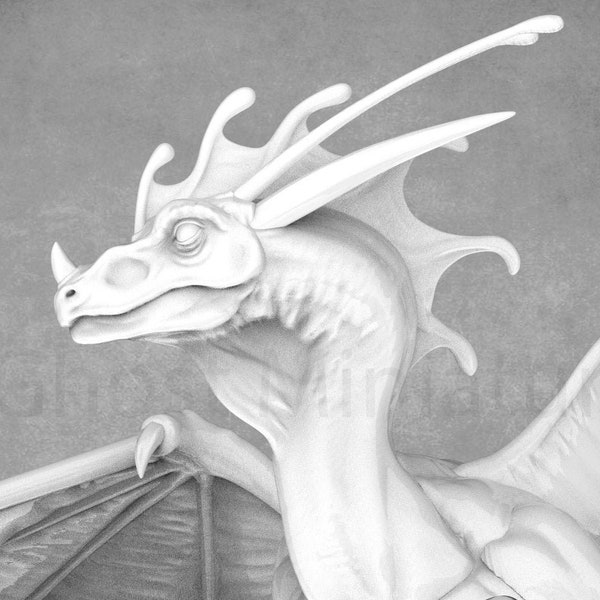 Indigo Fae Dragon Model |  Dragon Trappers Lodge