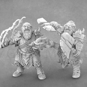 Duergar Miniatures | Dark Dwarves | Underground Monsters | Depths of the Mountain series by Cripple God Foundry