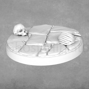 Dungeon Miniature Bases | Undead Miniature Bases | Catacomb Base | Tomb Base | 30mm bases | Cavalry Miniature Bases