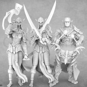 Dark Elves | Rogue | Ranger | Command Group | Monolith Arts