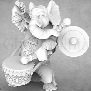 Elephantfolk | Druid | Cleric | Bard | Mage | Naga Miniatures