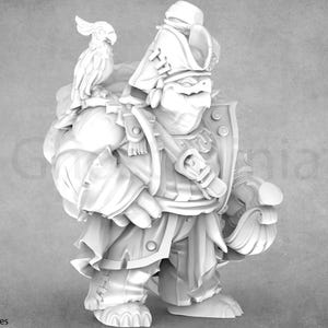 Tortle Miniature Set: Resin Cleric, Monk, Druid - D&D Tabletop RPG
