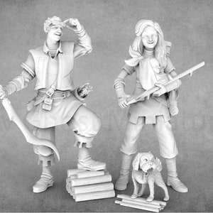 Arrows and Bow Maker Miniatures: Townsfolk STL Miniatures