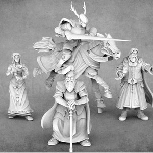 Resin Jousting Arena Miniatures: Medieval Accessories (STL Miniatures)