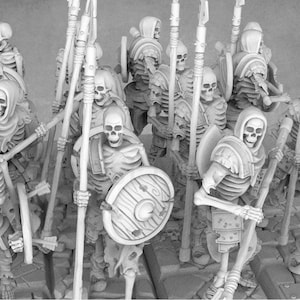 Skeleton Army Miniatures | Skeleton Infantry | Skeleton Command Group | Skeleton Leader