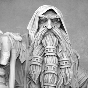 Draugmaster Slee: Detailed Dwarf Miniature by Daybreak Miniatures (32mm/75mm)