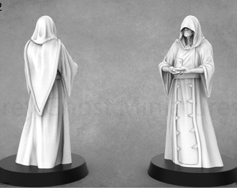 4 Miniature Demone Cult Non Dipinte - Scale 28mm 32mm 40mm - Ill Gotten Games
