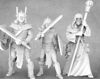 The Miniatures of Dragonspear  | D&D inspired miniatures | RN Estudio