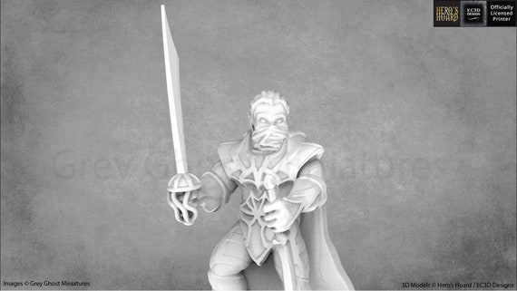 Dark Elf Drow Wizard 28mm 32mm 54mm 75mm 100mm Dnd 5e 