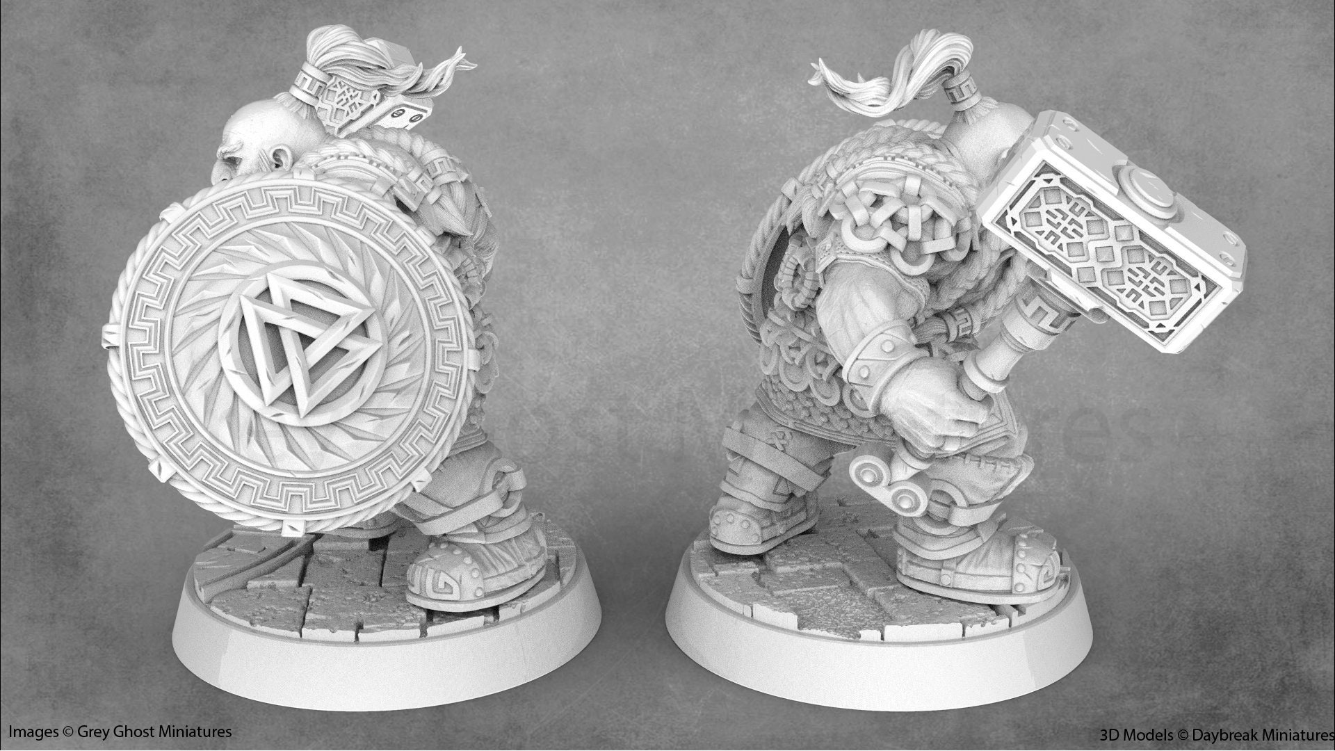 d&d dwarf fighter miniature