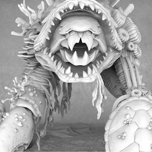 Coral Golem Miniature: Underwater Resin Mini by Dragon Trappers Lodge